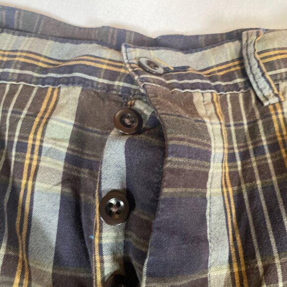 Polo by Ralph Lauren Plaid 36 Cotton Brown Shorts - Picture 2 of 5